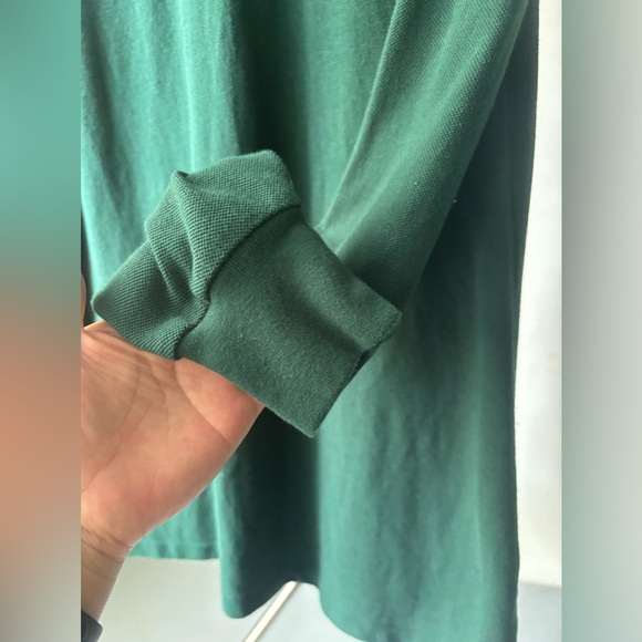 POLO RALPH LAUREN Men's Classic Fit Long Sleeve Polo Shirt Green - Picture 4 of 8